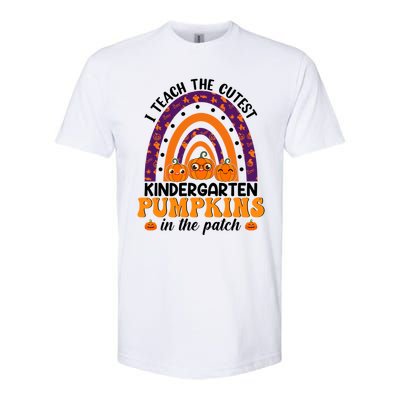 Rainbow I Teach The Cutest Pumpkins Kindergarten Teacher Gift Softstyle® CVC T-Shirt