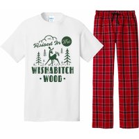 Raised In The Wishabitch Woods Funny Camping Pajama Set