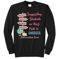 Retro Intervention Team Teacher Early Intervention Squad Sweatshirt