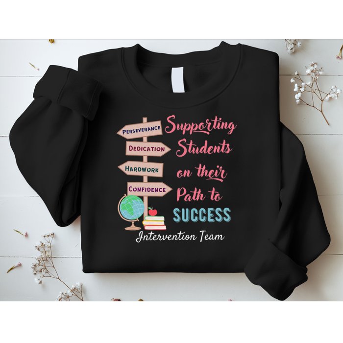 Retro Intervention Team Teacher Early Intervention Squad Sweatshirt