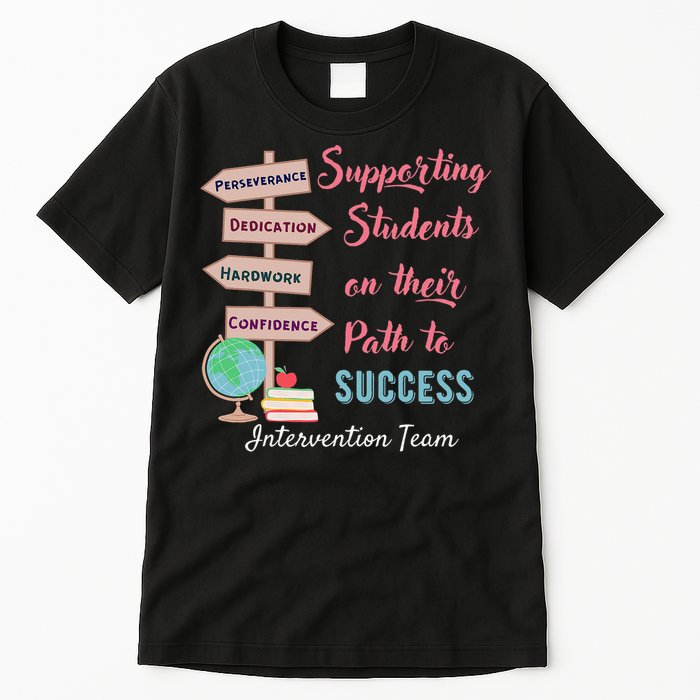 Retro Intervention Team Teacher Early Intervention Squad Tall T-Shirt