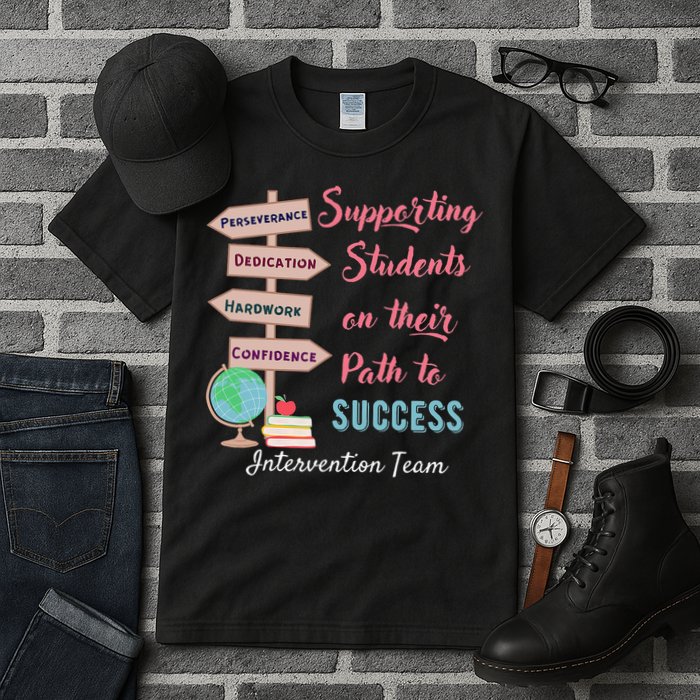 Retro Intervention Team Teacher Early Intervention Squad Tall T-Shirt