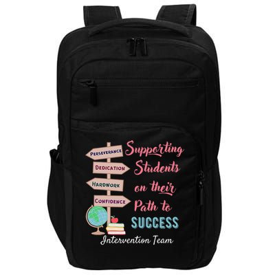 Retro Intervention Team Teacher Early Intervention Squad Impact Tech Backpack