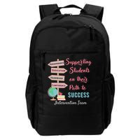 Retro Intervention Team Teacher Early Intervention Squad Backpack