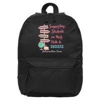 Retro Intervention Team Teacher Early Intervention Squad 16 in Basic Backpack