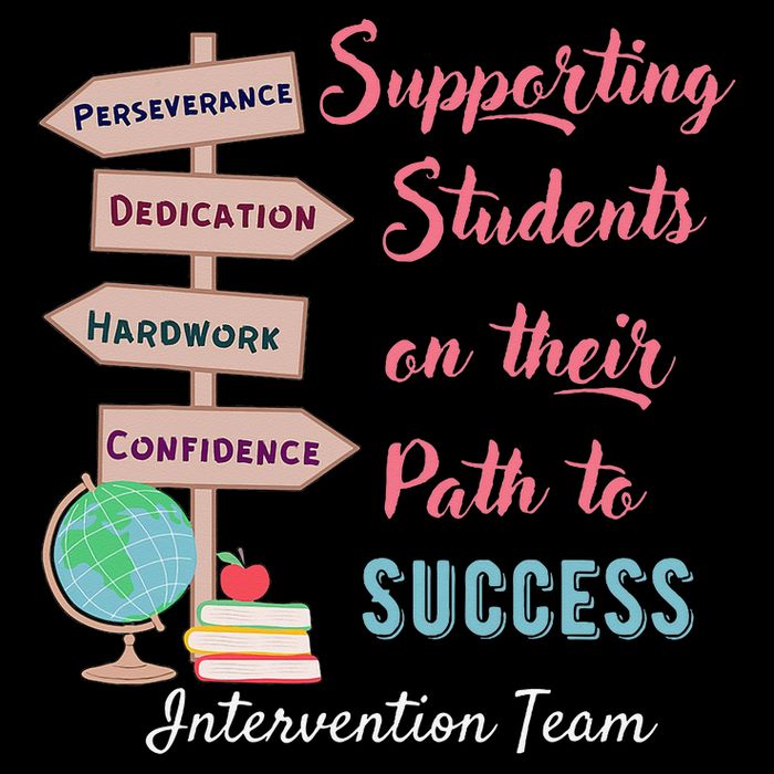 Retro Intervention Team Teacher Early Intervention Squad Poster