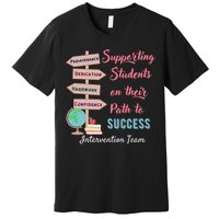 Retro Intervention Team Teacher Early Intervention Squad Premium T-Shirt