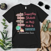 Retro Intervention Team Teacher Early Intervention Squad Premium T-Shirt