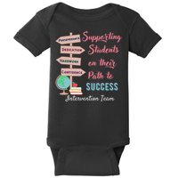 Retro Intervention Team Teacher Early Intervention Squad Baby Bodysuit