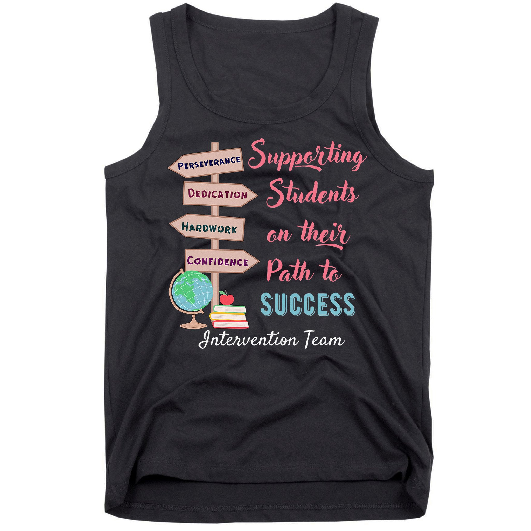 Retro Intervention Team Teacher Early Intervention Squad Tank Top