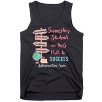 Retro Intervention Team Teacher Early Intervention Squad Tank Top
