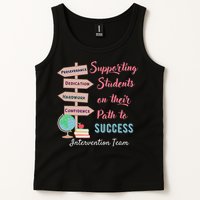 Retro Intervention Team Teacher Early Intervention Squad Tank Top