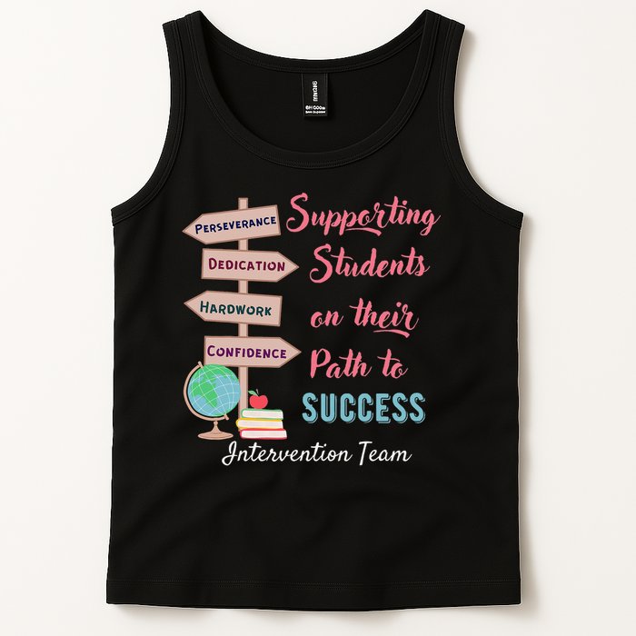 Retro Intervention Team Teacher Early Intervention Squad Tank Top