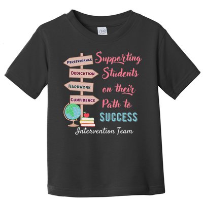 Retro Intervention Team Teacher Early Intervention Squad Toddler T-Shirt