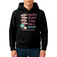 Retro Intervention Team Teacher Early Intervention Squad Kids Hoodie
