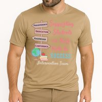Retro Intervention Team Teacher Early Intervention Squad Cooling Performance Crew T-Shirt