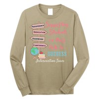 Retro Intervention Team Teacher Early Intervention Squad Long Sleeve Shirt