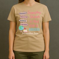 Retro Intervention Team Teacher Early Intervention Squad T-Shirt