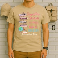 Retro Intervention Team Teacher Early Intervention Squad T-Shirt