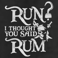 Run I Thought You Said Rum Funny Pirate Running Wine Lover Adult Drive Performance Visor