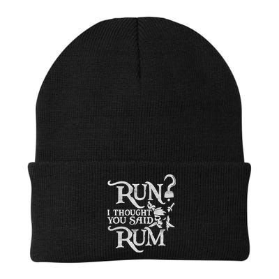 Run I Thought You Said Rum Funny Pirate Running Wine Lover Beanie