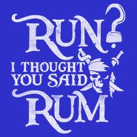 Run I Thought You Said Rum Funny Pirate Running Wine Lover 16 in Basic Backpack