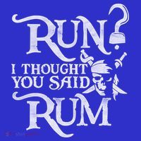 Run I Thought You Said Rum Funny Pirate Running Wine Lover Short Acrylic Beanie