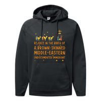 Rejoice In The Birth Of A Brown Skinned Middle Eastern Performance Fleece Hoodie