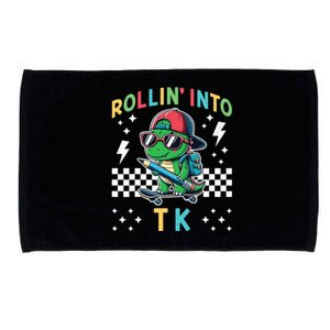 Rollin Into Tk Dinosaur First Day Of Tk I’M Ready For Tk Microfiber Hand Towel