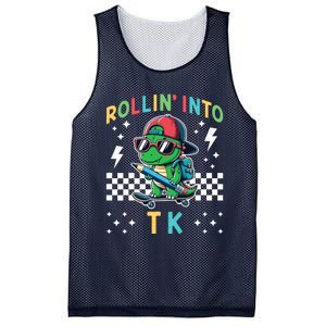 Rollin Into Tk Dinosaur First Day Of Tk I’M Ready For Tk Mesh Reversible Basketball Jersey Tank