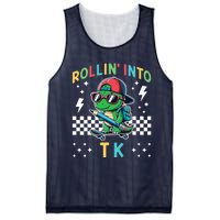 Rollin Into Tk Dinosaur First Day Of Tk I’M Ready For Tk Mesh Reversible Basketball Jersey Tank