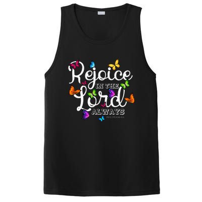 Rejoice In The Lord Always Philippians 44 Bible Verse PosiCharge Competitor Tank