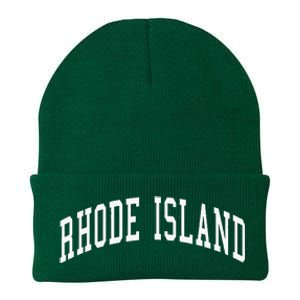 Rhode Island Throwback Design Classic Knit Cap Winter Beanie