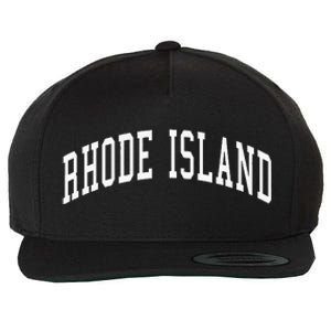 Rhode Island Throwback Design Classic Wool Snapback Cap