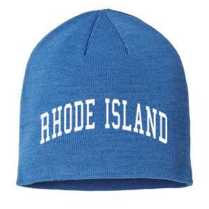 Rhode Island Throwback Design Classic Sustainable Beanie