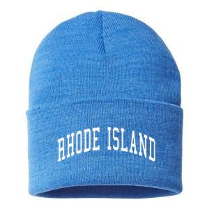 Rhode Island Throwback Design Classic Sustainable Knit Beanie