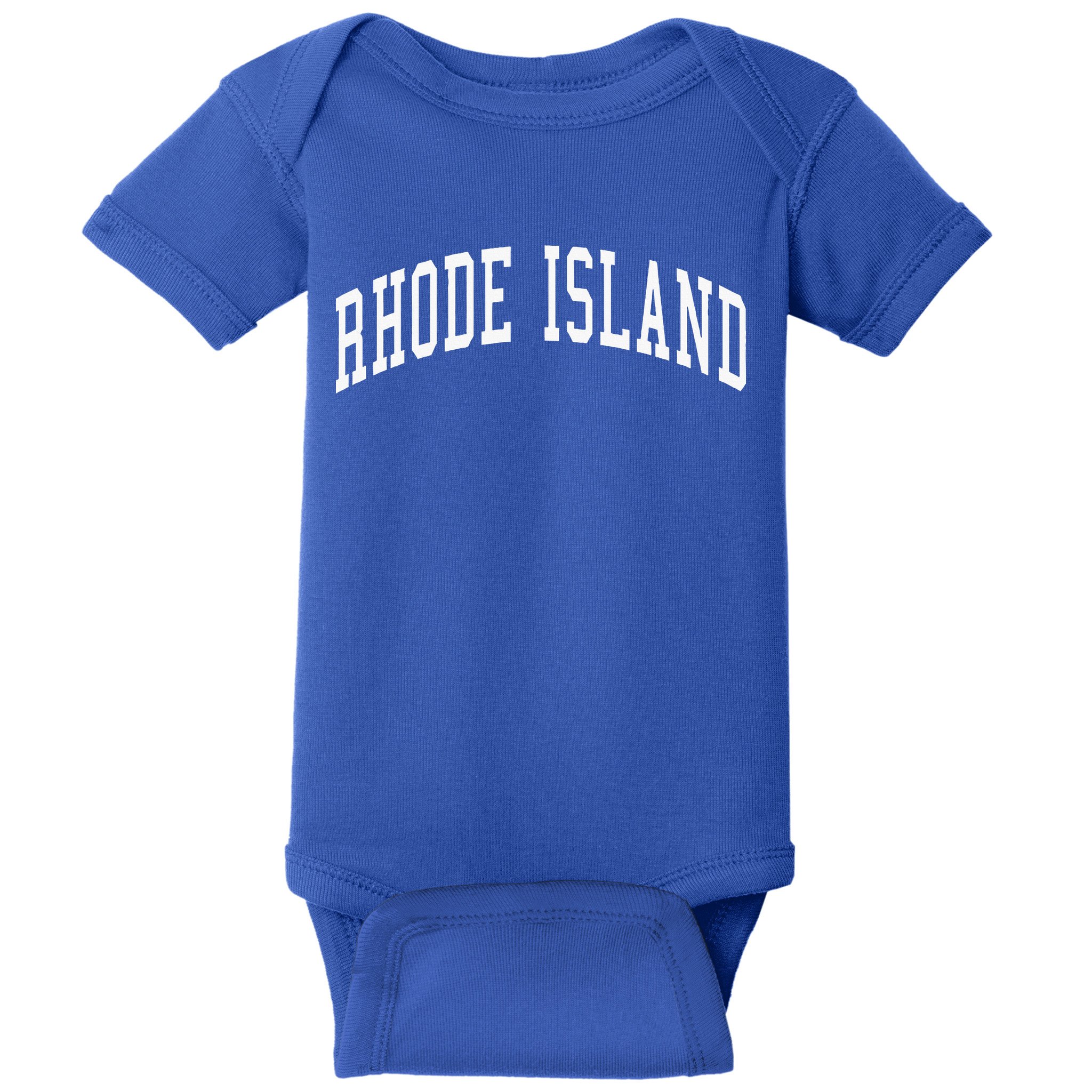 Rhode Island Throwback Design Classic Baby Bodysuit