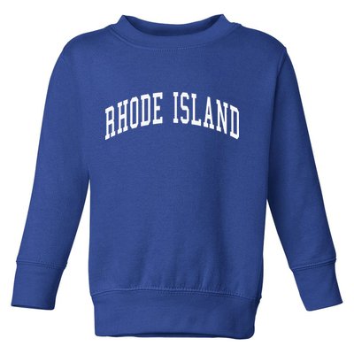 Rhode Island Throwback Design Classic Toddler Sweatshirt