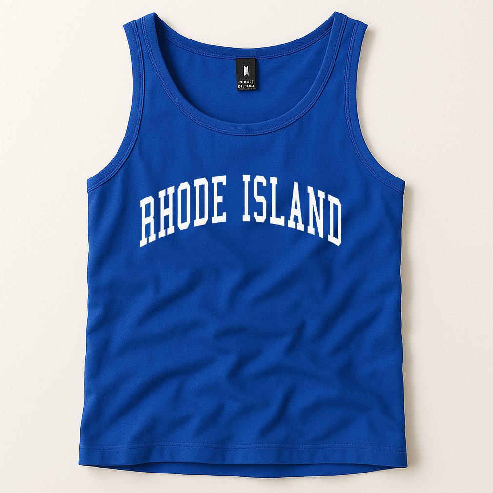 Rhode Island Throwback Design Classic Tank Top