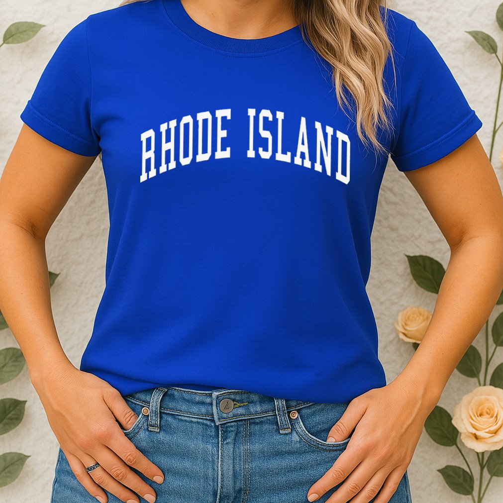 Rhode Island Throwback Design Classic Womens T-Shirt