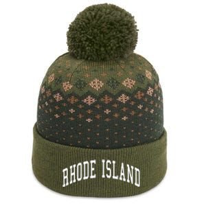 Rhode Island Throwback Design Classic The Baniff Cuffed Pom Beanie