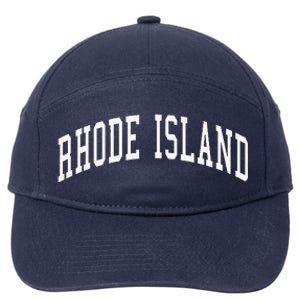 Rhode Island Throwback Design Classic 7-Panel Snapback Hat