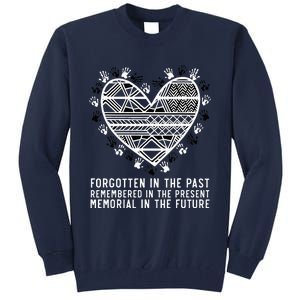 Remembered In The Present Orange Day Indigenous Children Tall Sweatshirt