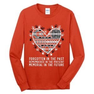 Remembered In The Present Orange Day Indigenous Children Tall Long Sleeve T-Shirt