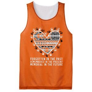 Remembered In The Present Orange Day Indigenous Children Mesh Reversible Basketball Jersey Tank