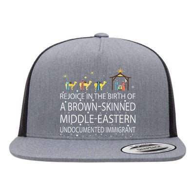 Rejoice In The Birth Of A Brown Skinned Middle Eastern Flat Bill Trucker Hat