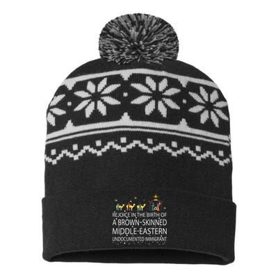 Rejoice In The Birth Of A Brown Skinned Middle Eastern USA-Made Snowflake Beanie