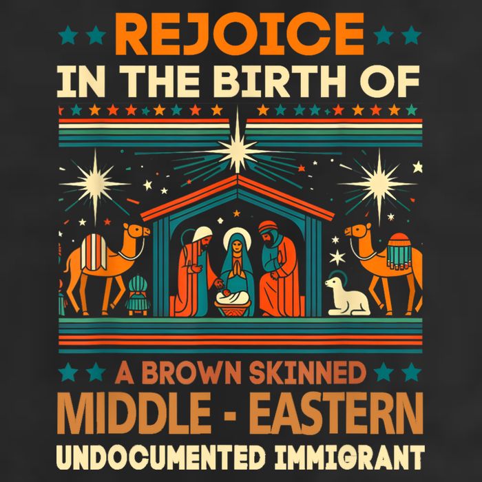 Rejoice In The Birth Of A Brown Skinned Middle Eastern Jesus Cool Comfort Performance Bucket Hat