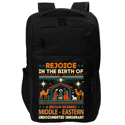 Rejoice In The Birth Of A Brown Skinned Middle Eastern Jesus Impact Tech Backpack