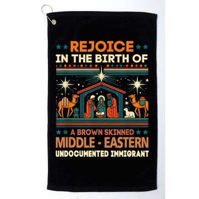 Rejoice In The Birth Of A Brown Skinned Middle Eastern Jesus Golf Towel